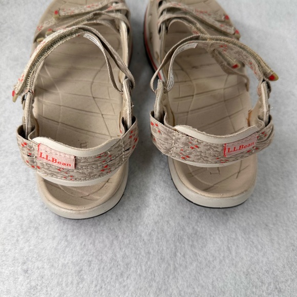 L.L. Bean pink tan strappy outdoor water sandals women’s size 7M - Picture 4 of 5